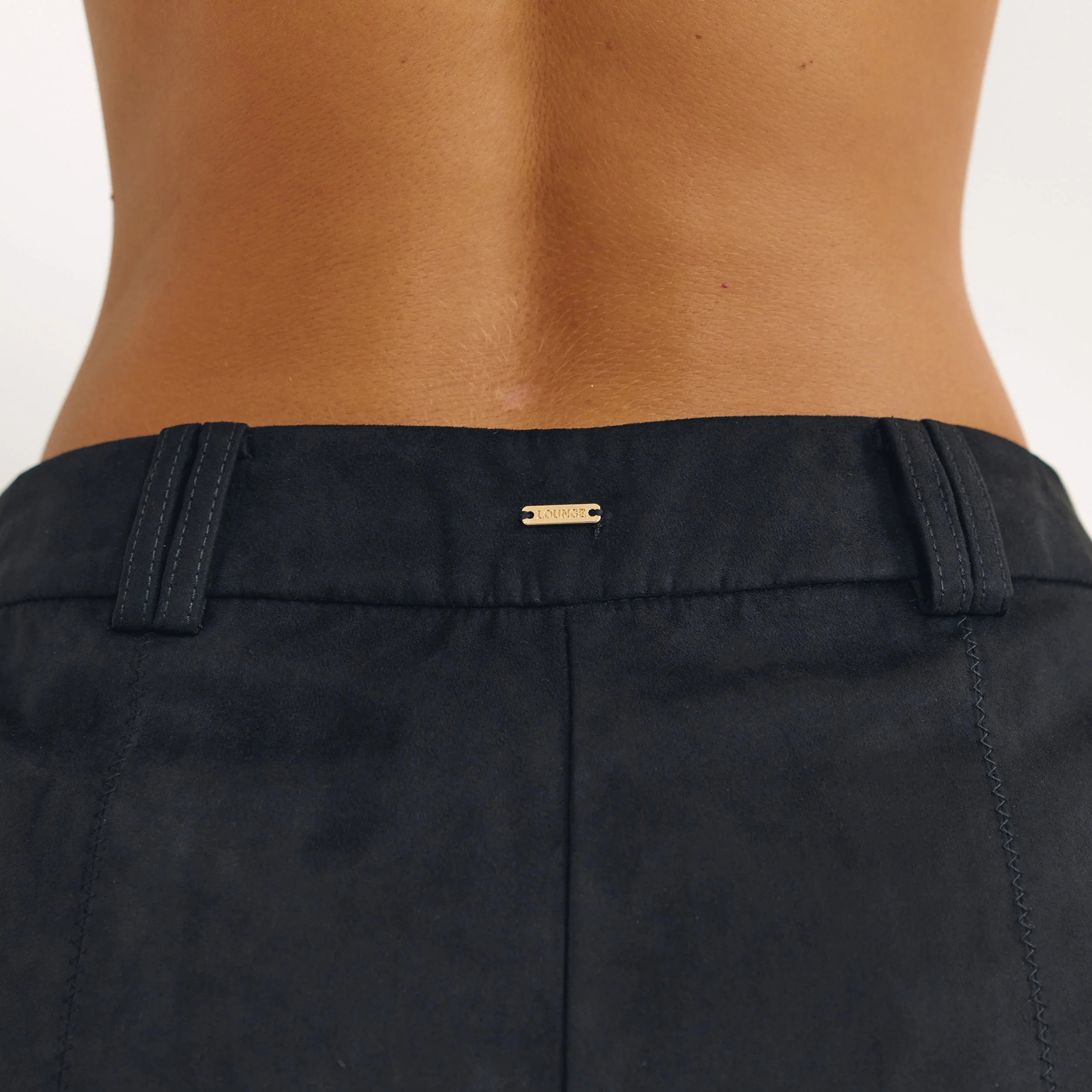Suedette Shorts - Black - Image 5