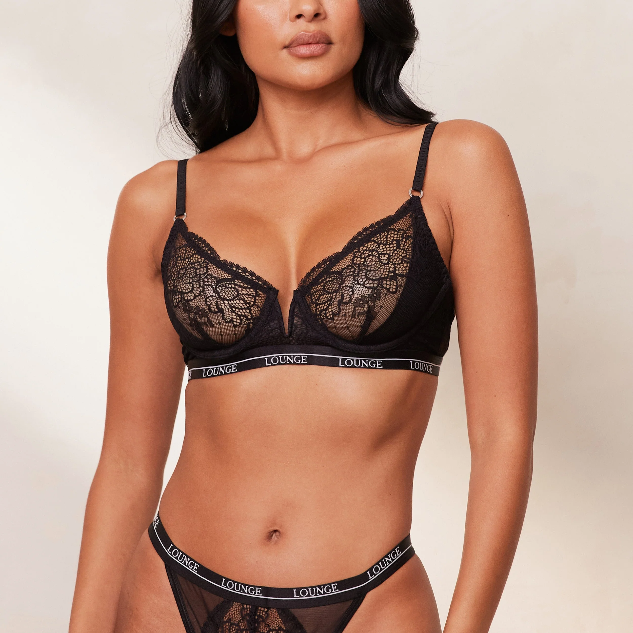 Royal Balcony Bra - Black - Image 4