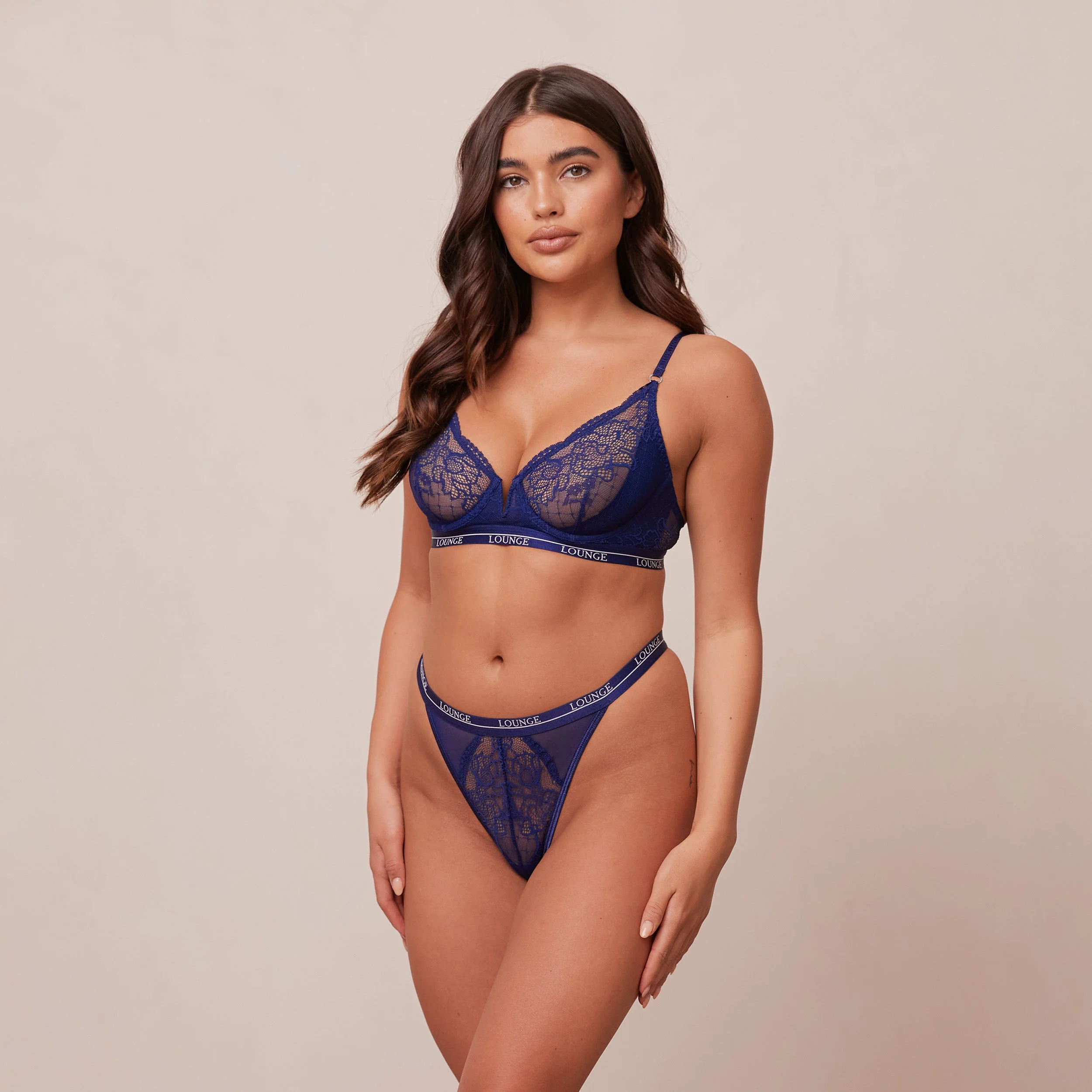 Royal Balcony Bra - Navy - Image 5