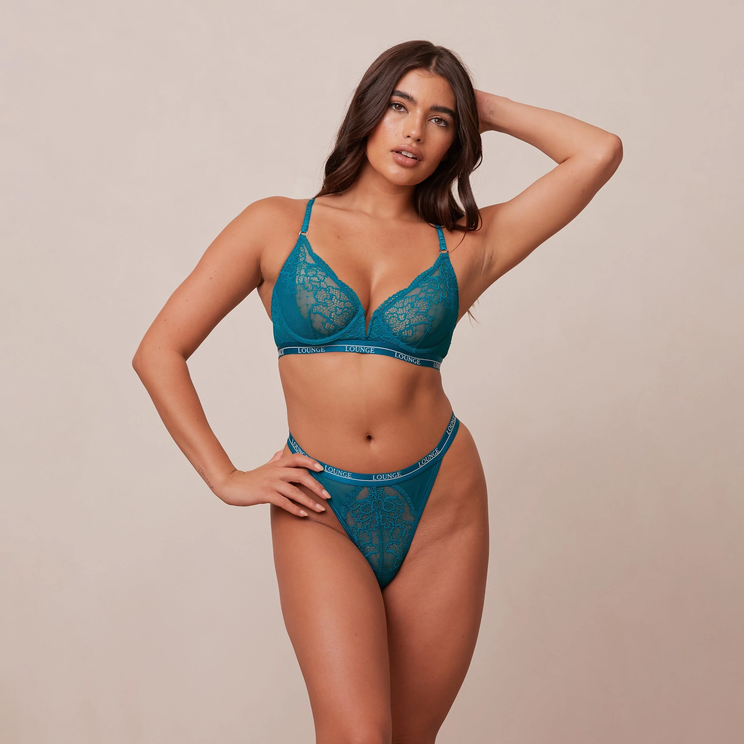 Royal Balcony Bra - Turquoise