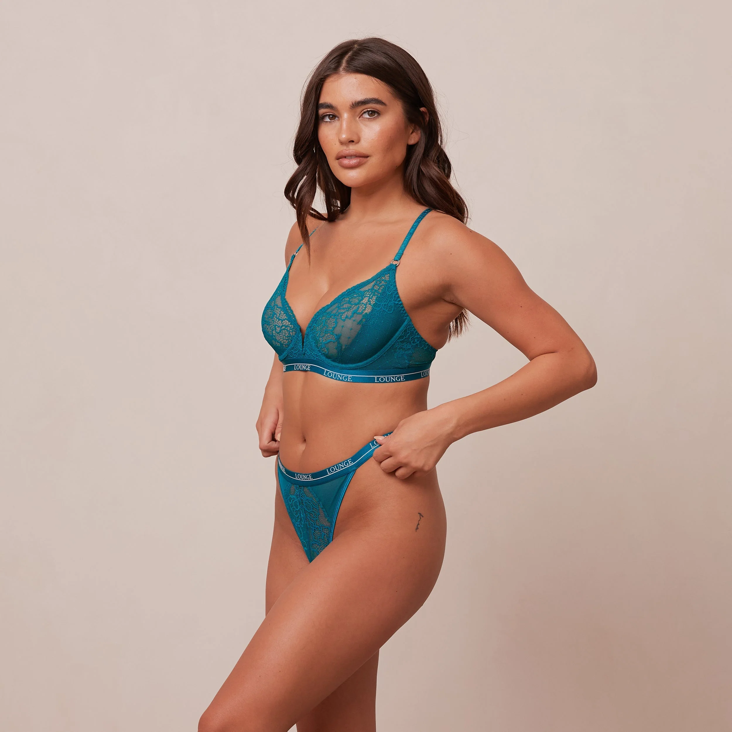 Royal Balcony Bra - Turquoise - Image 5