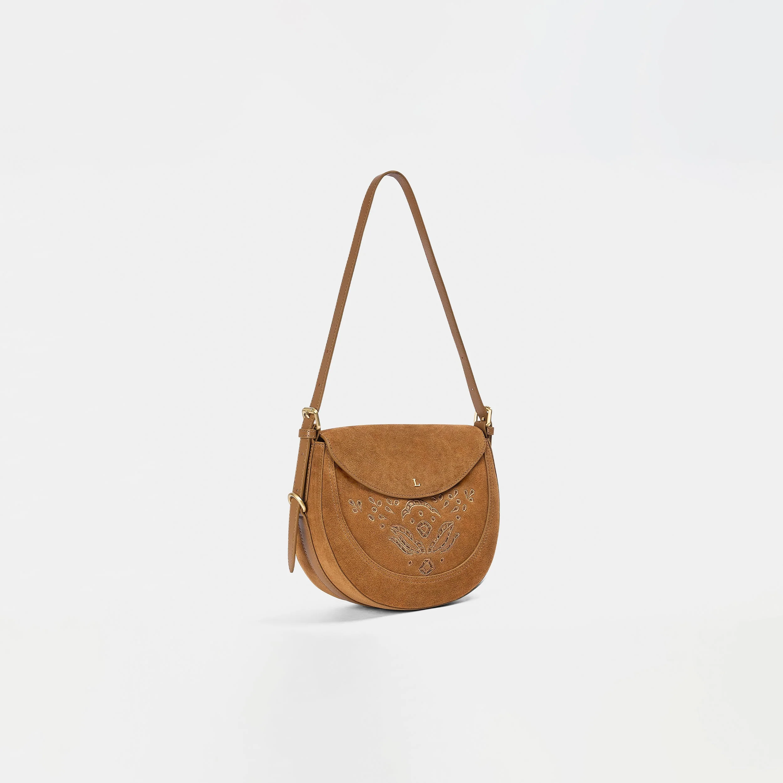Talia Saddle Bag - Brown - Image 6