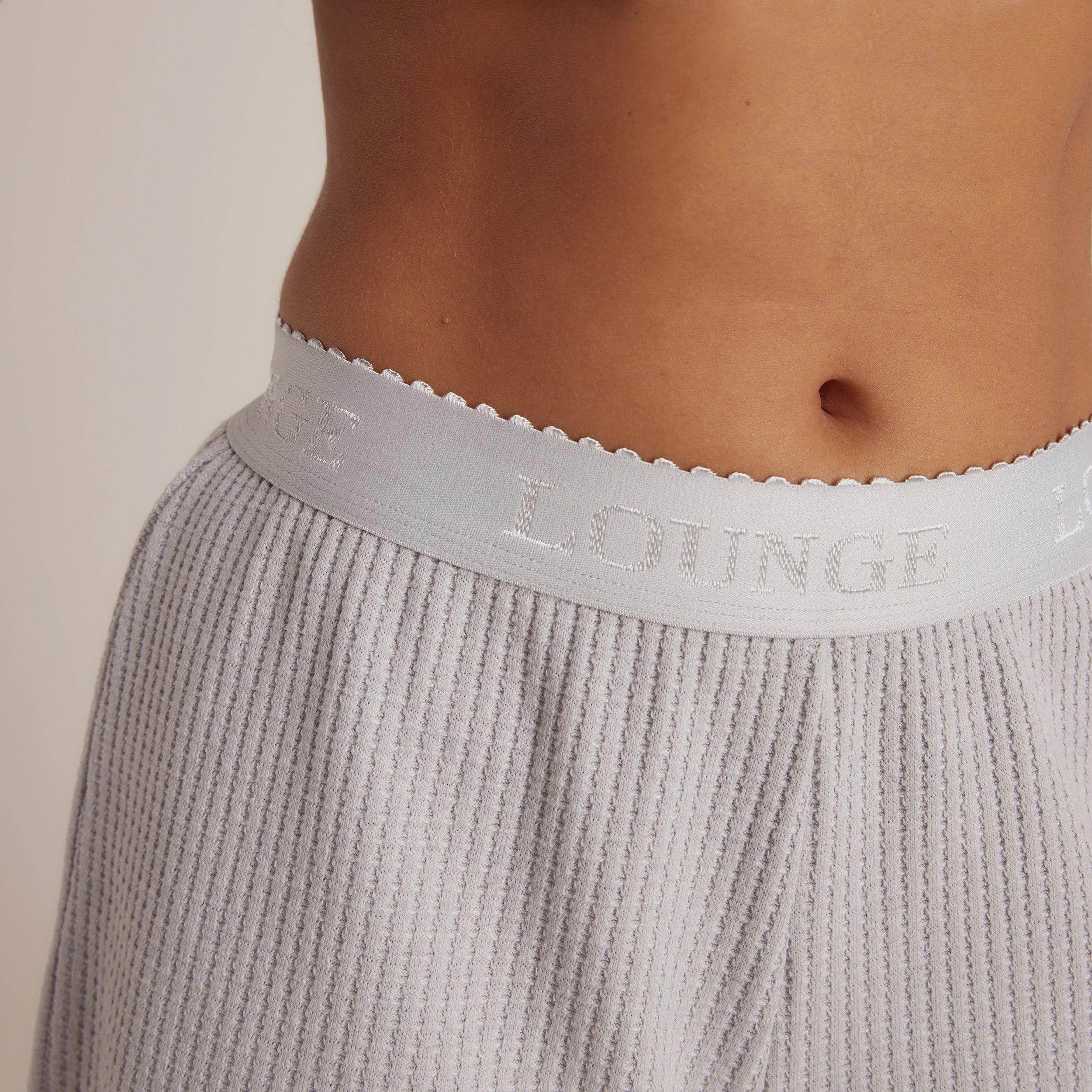 Soft Waffle Pajama Shorts - Frost - Image 4
