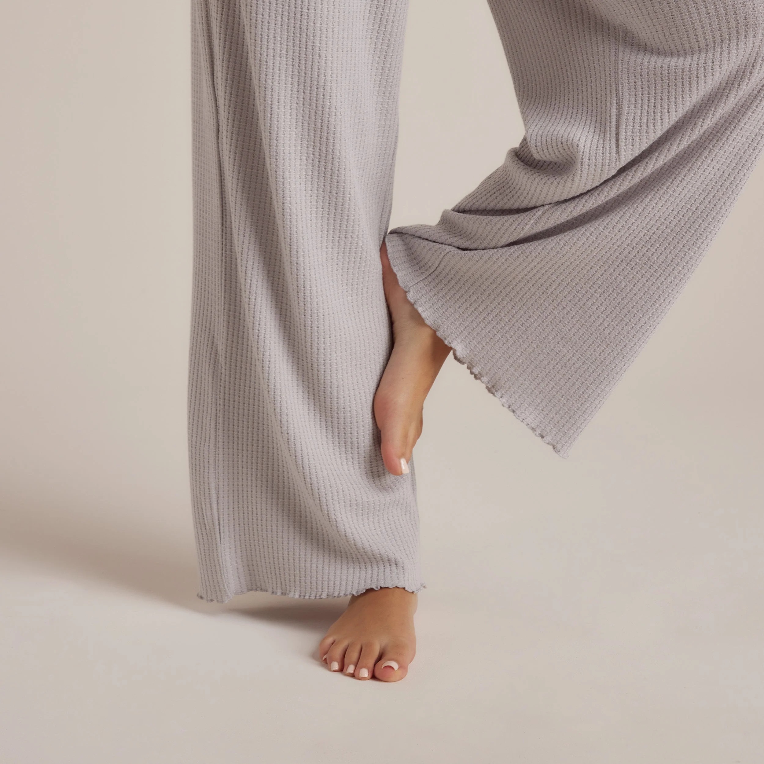 Soft Waffle Pajama Pants - Frost - Image 6