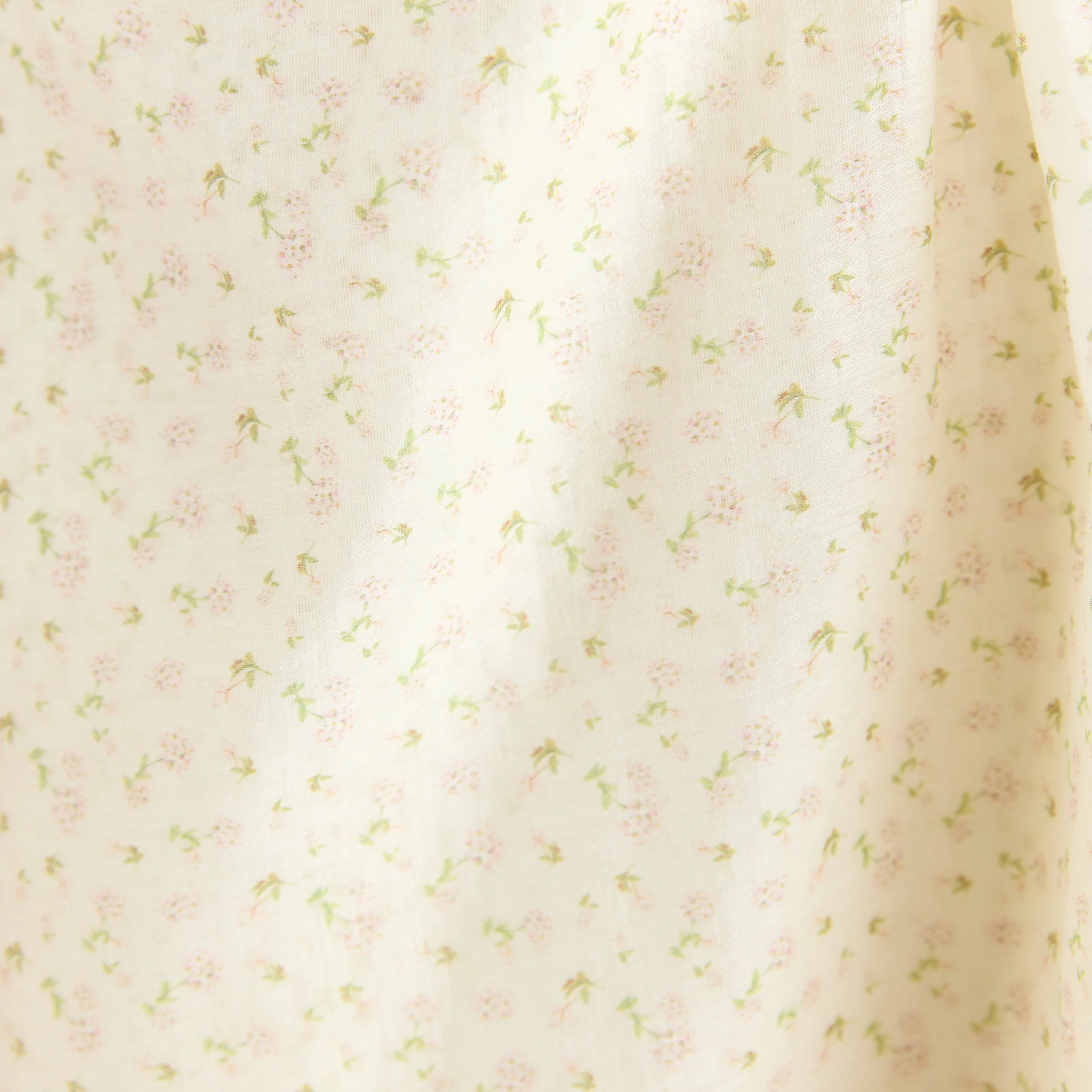 Wrap Detail Mini Dress - Cream Floral - Image 6