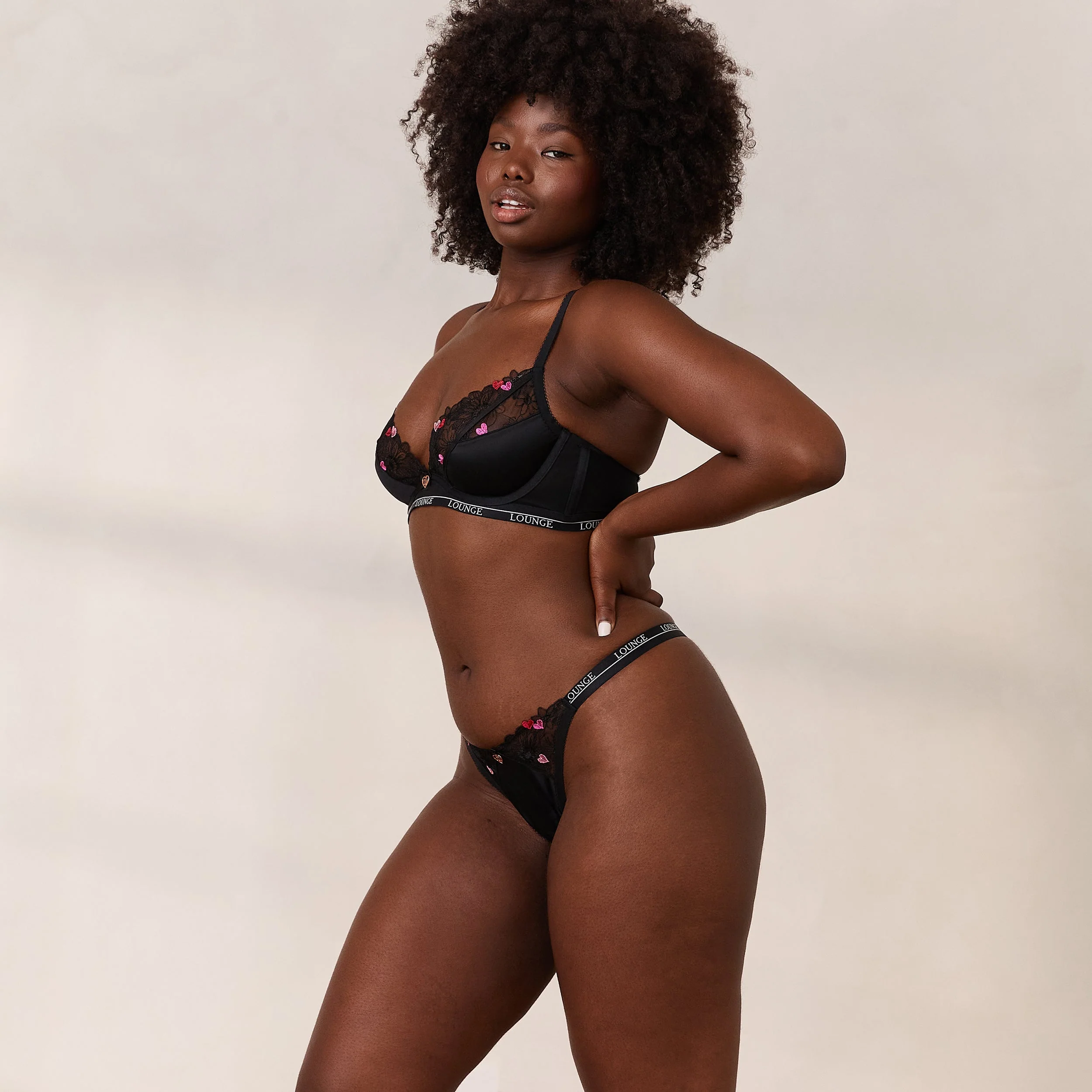 Zalia Plunge Bra - Black - Image 8