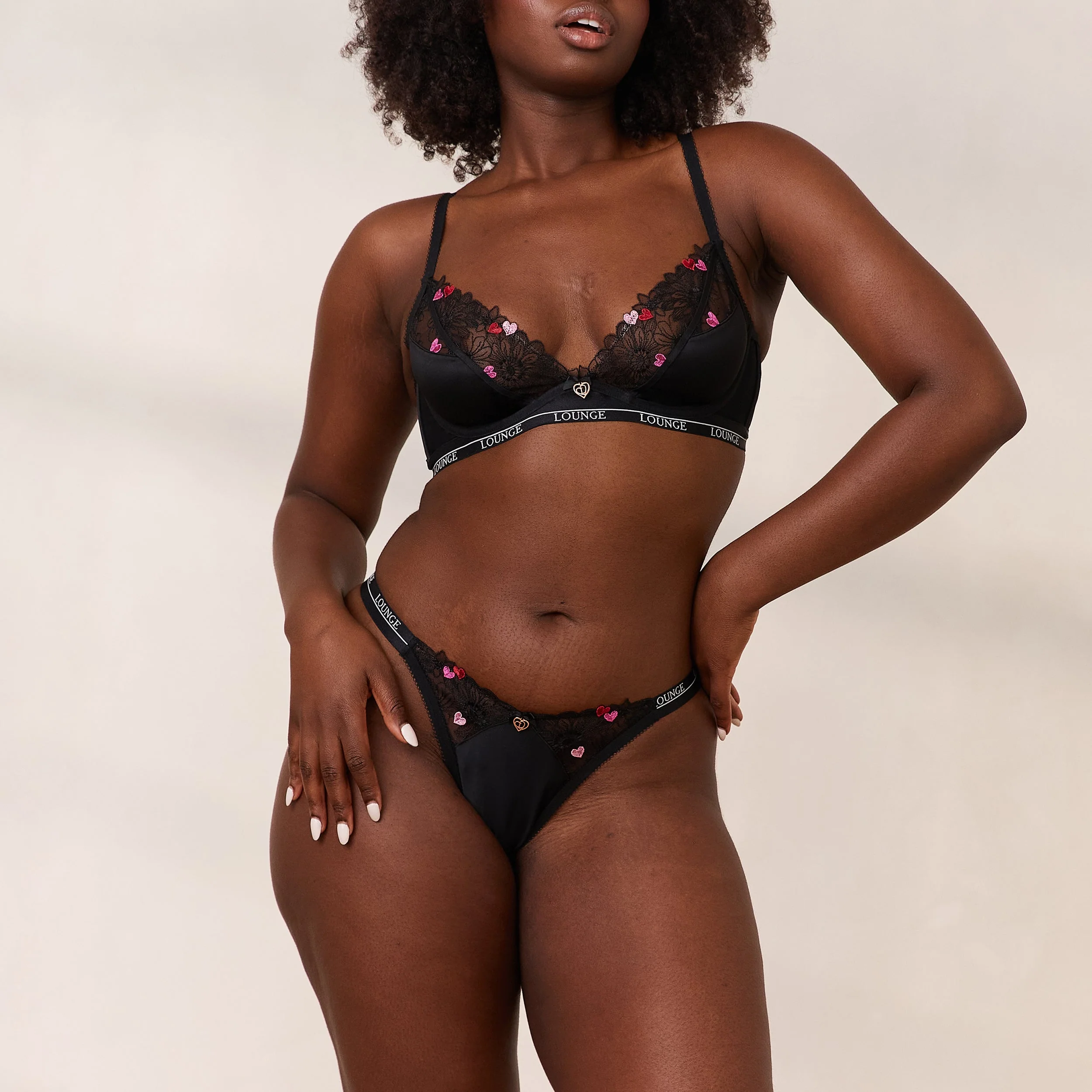 Zalia Plunge Bra - Black - Image 9